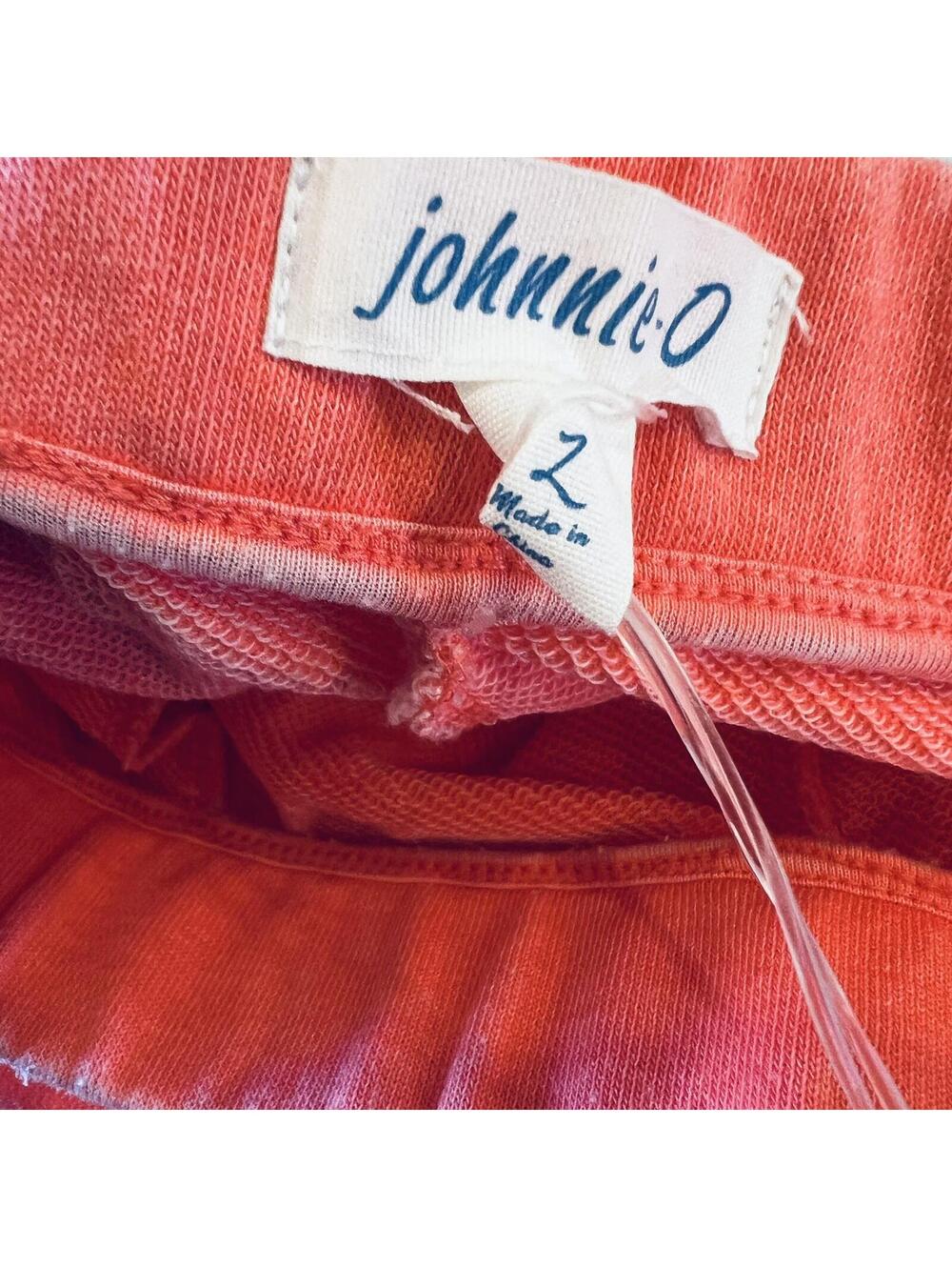 Johnnie-o Everyday Cotton Sweatshorts Hot Coral Orange NWT Large - Picture 7 of 7